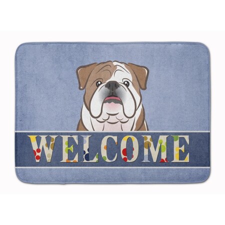 Carolines Treasures English Bulldog Welcome Machine Washable Memory Foam Mat BB1405RUG